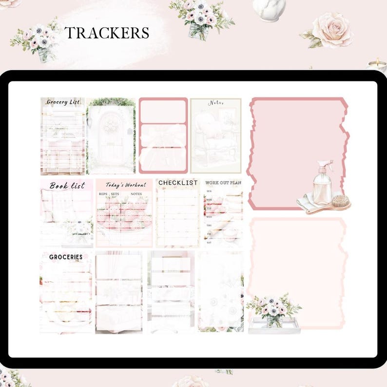 April GOODNOTES STICKER Digital for Spring Affirmation Stickers for ...