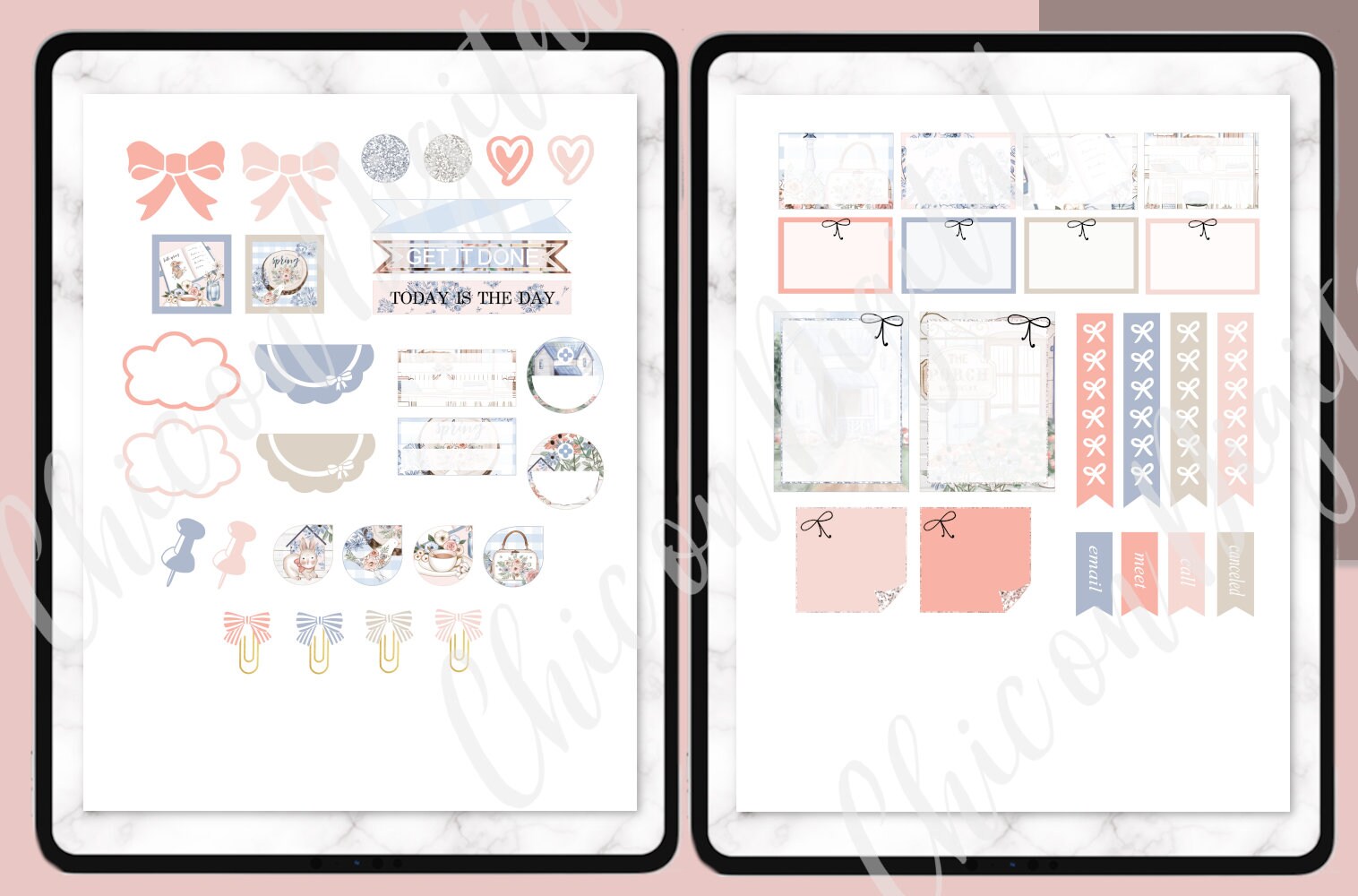 SPRING DIGITAL Stickers Spring Goodnotes Stickers Flower Etsy