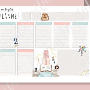 Planner Box DIGITAL Stickers, Planner Goodnotes Stickers, Dates Digital ...