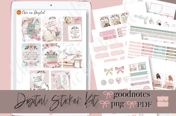 Pray GOODNOTES STICKER KIT, Christian digital stickers, bible goodnotes kit, precropped png, faith iPad Sticker, planner sticker digital kit