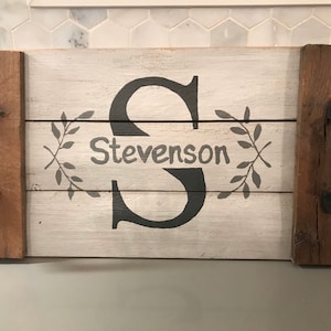 Custom hand painted wooden tray