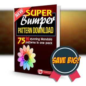 75 Mandala Super Bumper Adult Coloring Patterns book | Mandala Patterns | Color Therapy | Coloring sheets | Geometric coloring