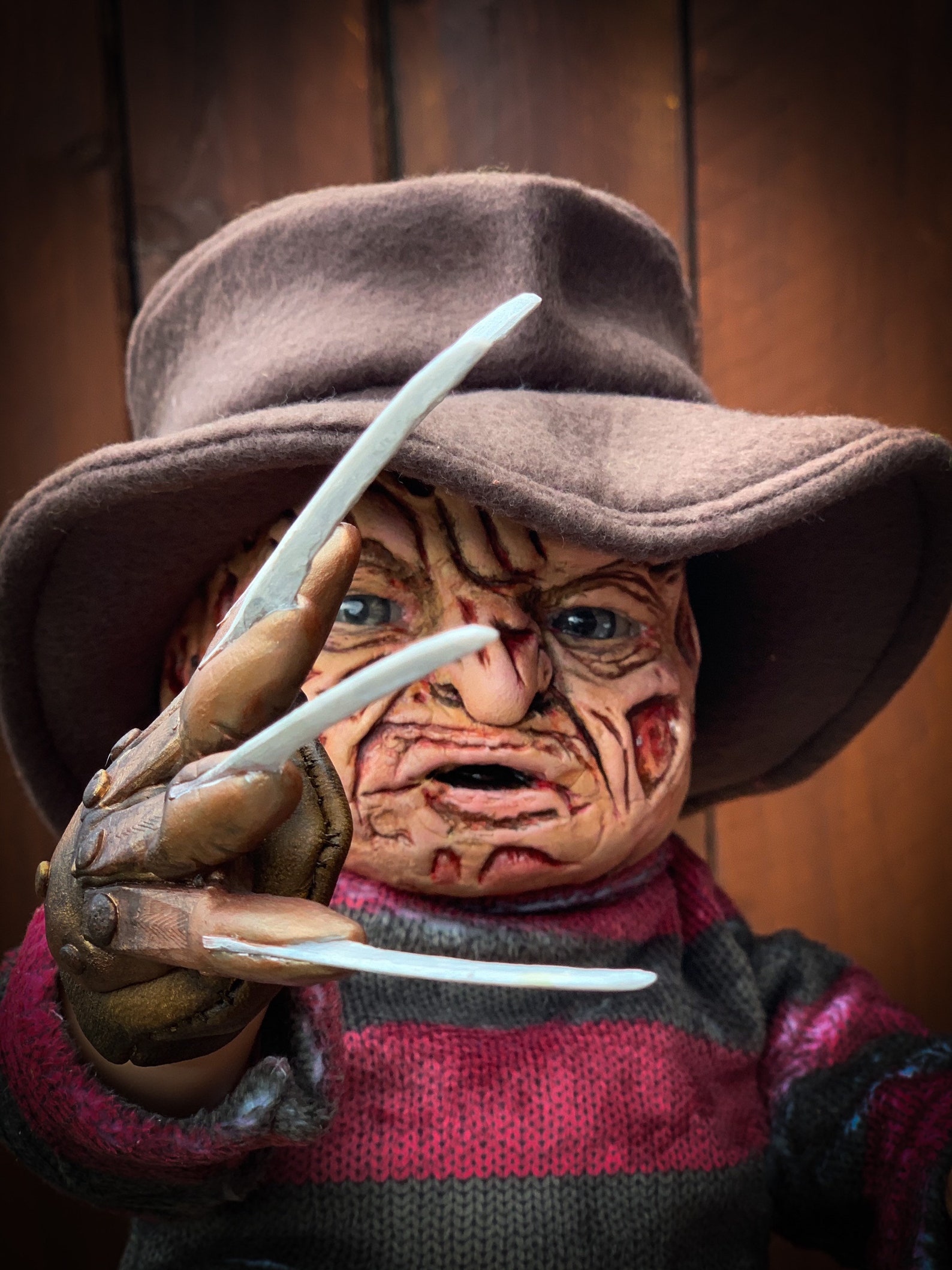 Freddy Krueger Doll Creepy Baby Doll Collectors Doll
