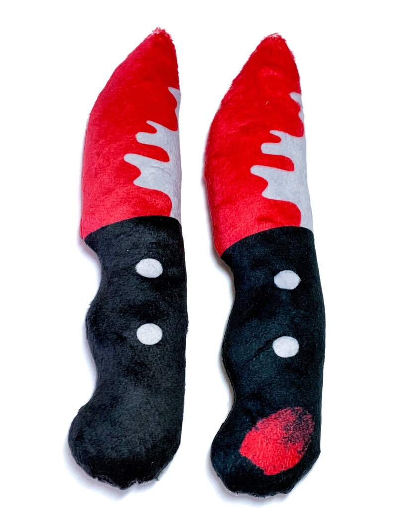 Bloody Knife Plush Bloody Fingerprint Plush Knife Toy Etsy