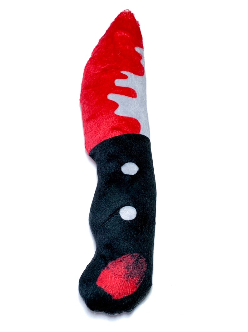 Bloody Knife Plush Bloody Fingerprint Plush Knife Toy Etsy