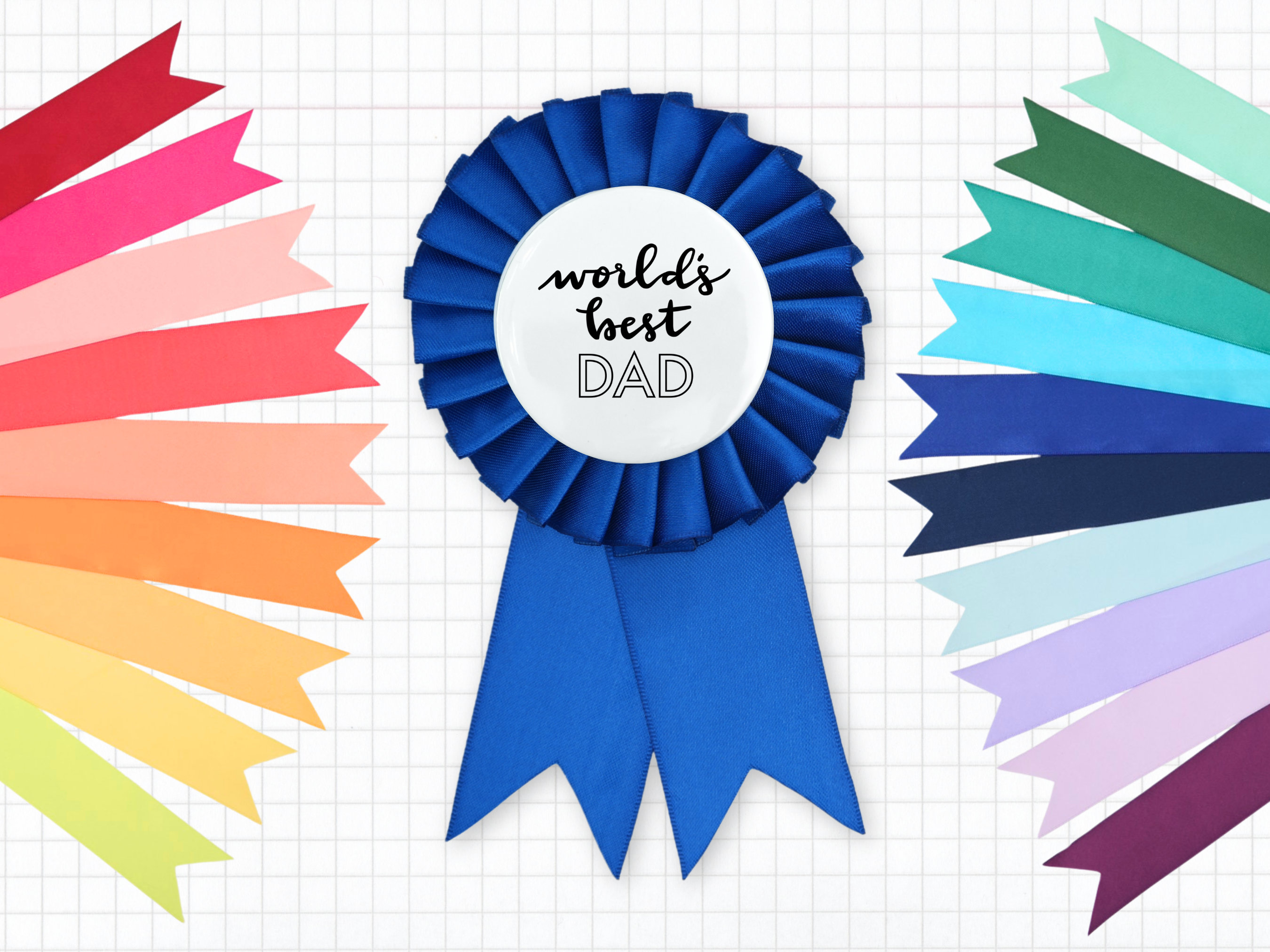 World's Best Dad Satin Award Ribbon - Etsy