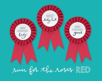 The Trifecta - KY Derby Party Satin Award Ribbon, Set of 3