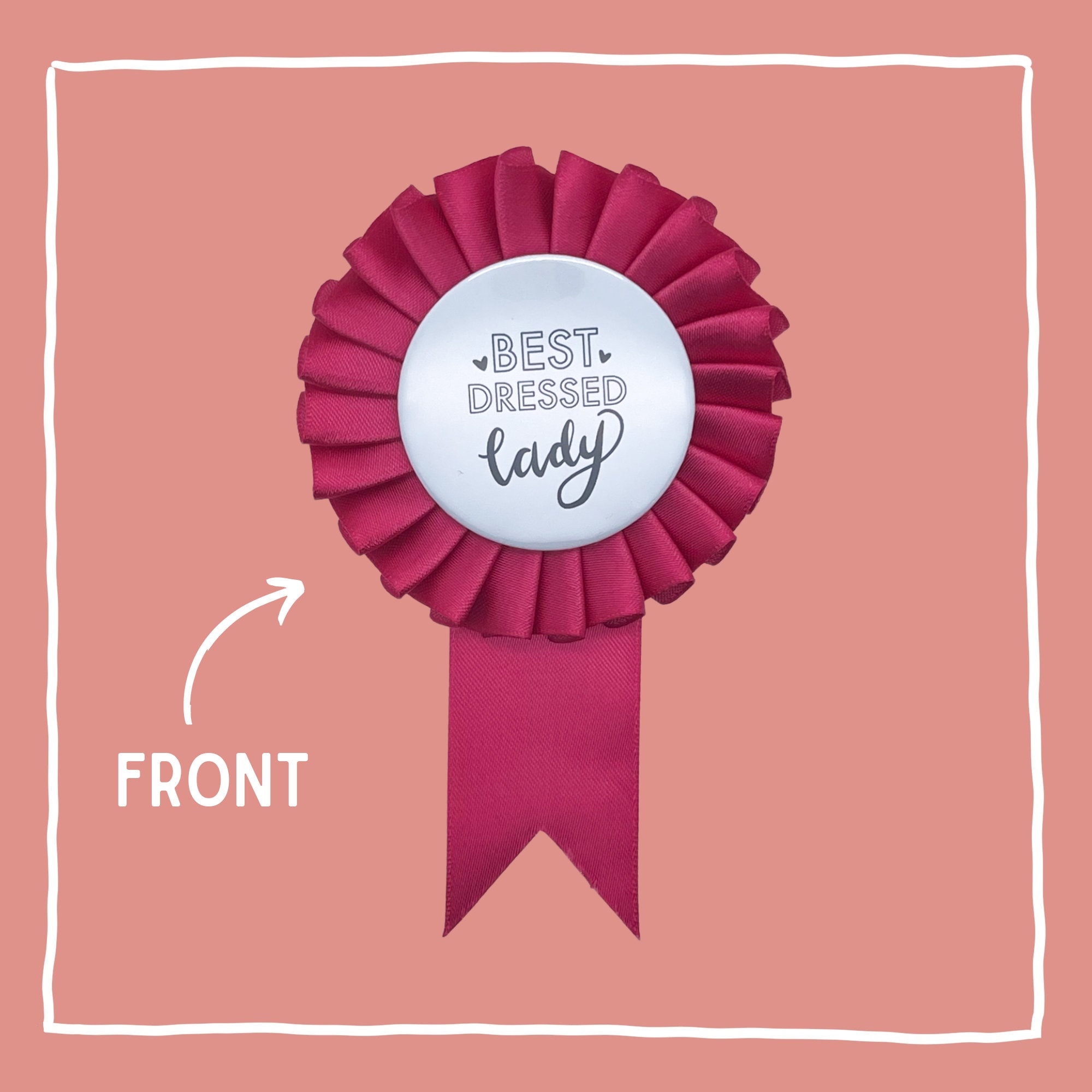 Best Dressed Lady Satin Award Ribbon Etsy