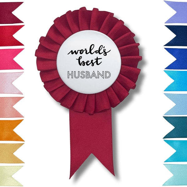 World's Best Husband Satin Award Ribbon