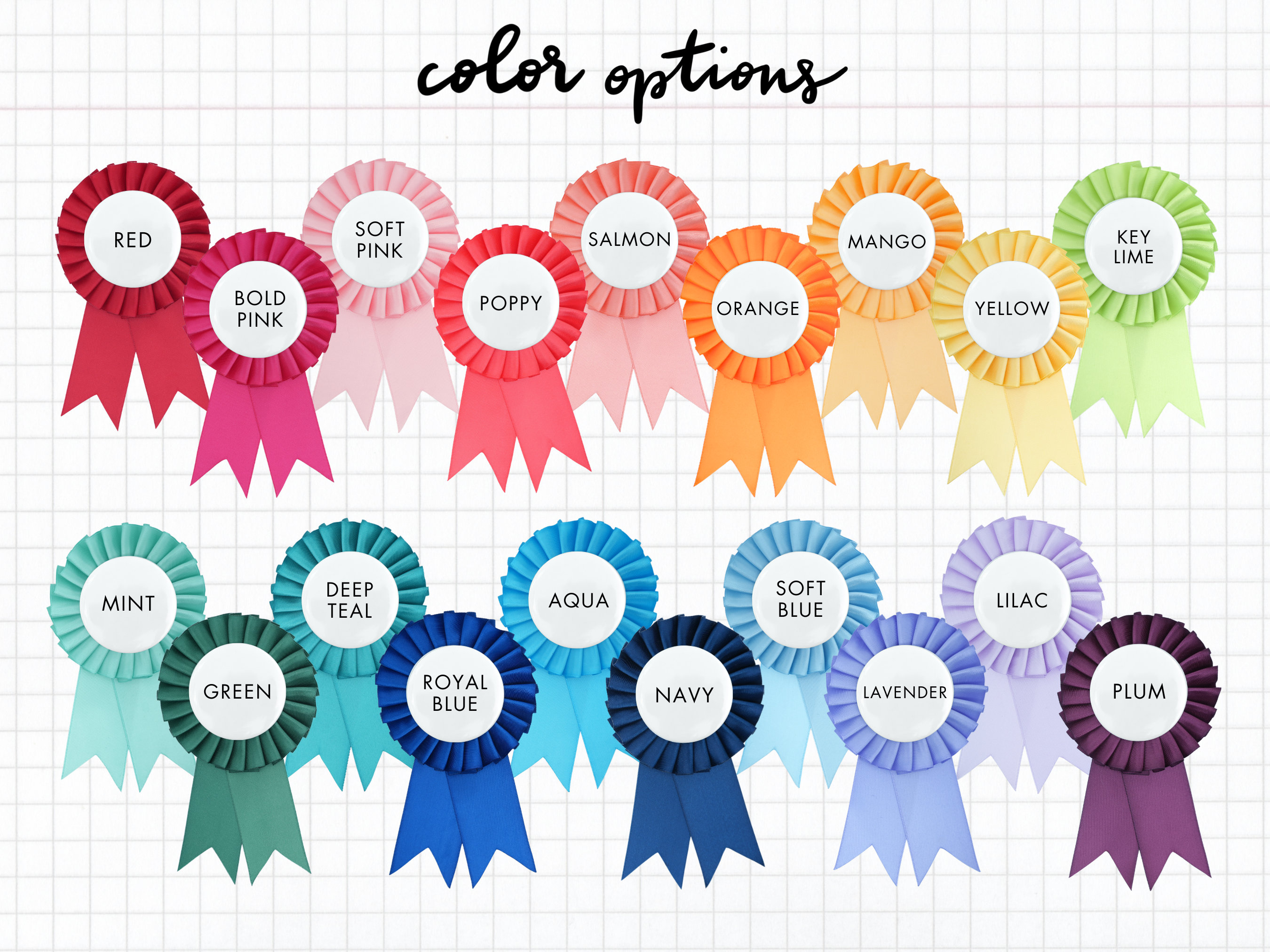 Prize Ribbon Colors