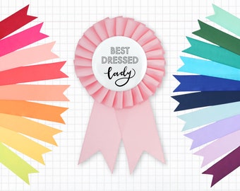 Best Dressed Lady Satin Award Ribbon