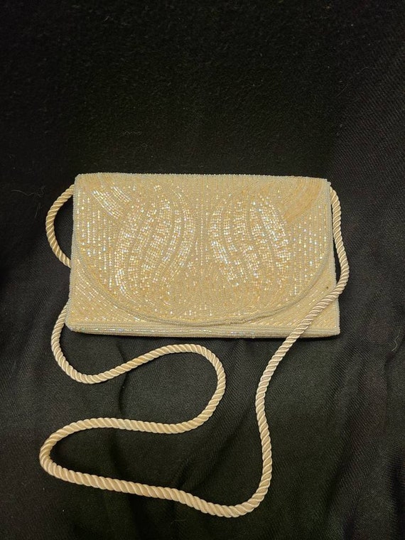 Antique Beaded Handbag - image 1