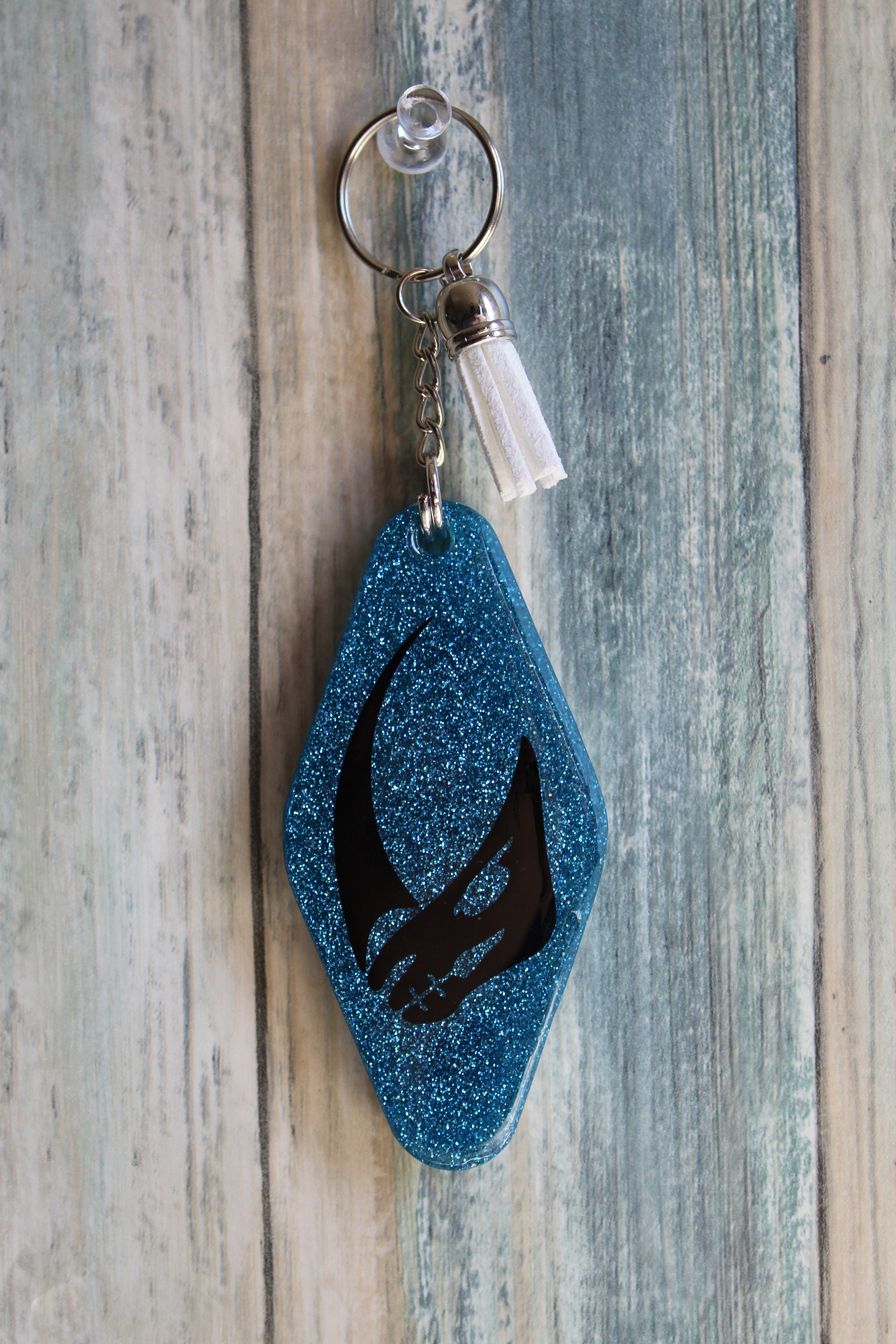 Mandalorian inspired keychain Etsy