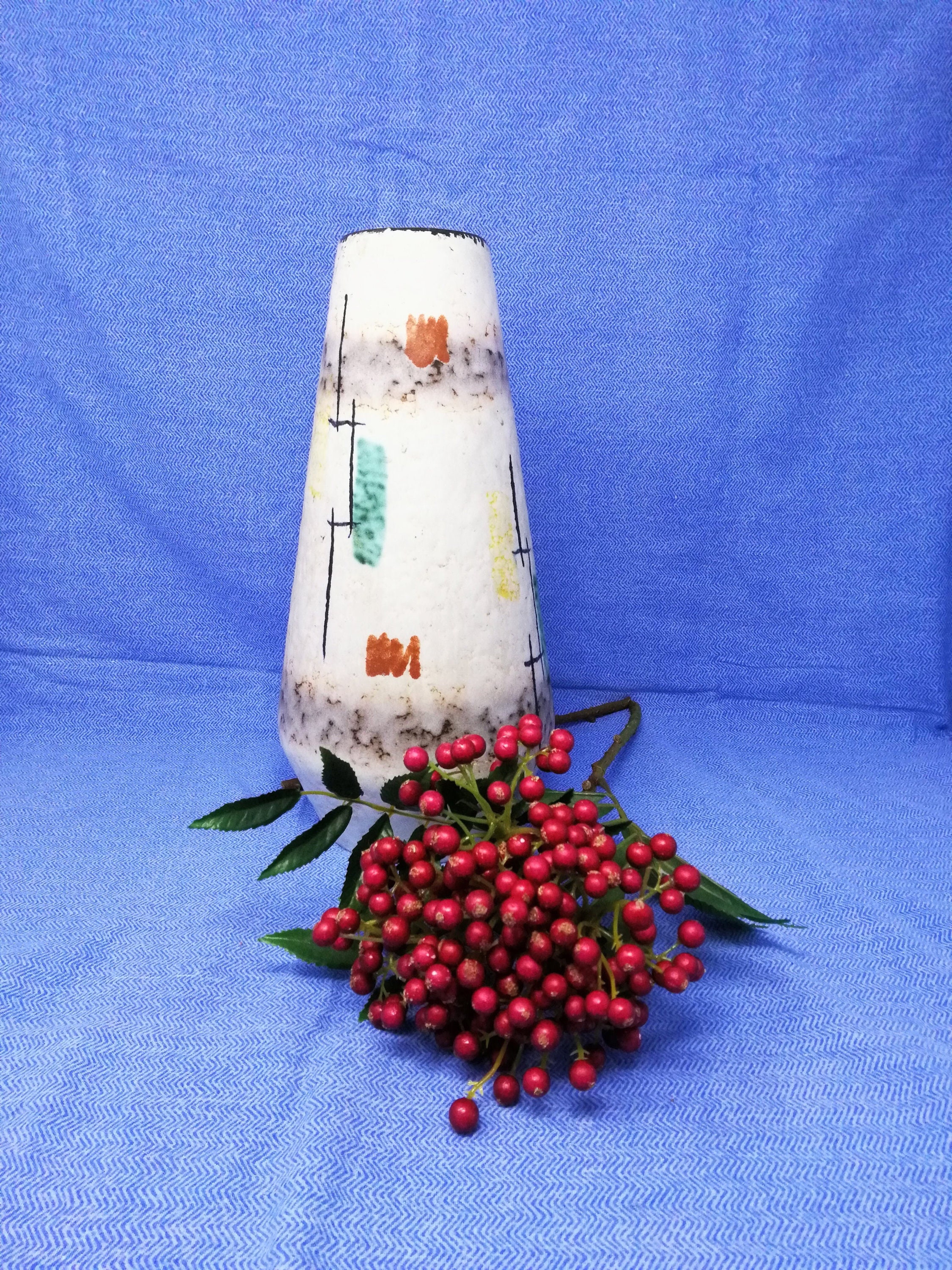 Vintage Ceramic Vase by Scheurich KG Kleinheubach Heller Etsy