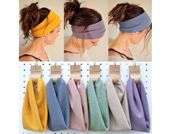 Extra soft, gentle fit, cosy Headbands * Wide Stretch Headband * Ear Warmer Headband * Wide Hairband * Gentle stretch headband *