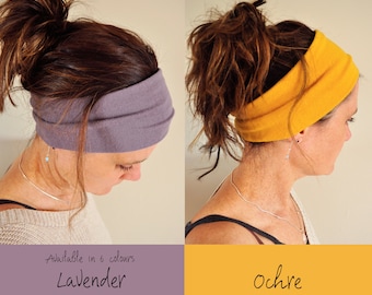 Gentle Fit Headband 6 Colours * Extra soft headbands * Wide Stretch Headband * Ear Warmer Headband * Wide Hairband * Gentle stretch headband