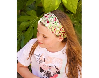 Kids Cotton Headbands * Ditsy Floral Hairbands * Childrens' Hairbands * Back to school * Girls Hair Accessories *