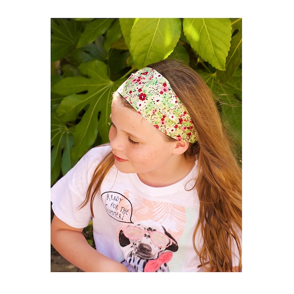 Kids Cotton Headbands * Ditsy Floral Hairbands * Childrens' Hairbands * Back to school * Girls Hair Accessories *