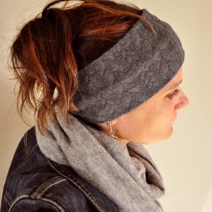 Ear Warmer Headbands * Soft Twist Hairband * Cable Pattern Headband * Winter Ear Warmers