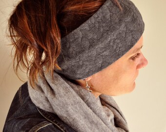 Ear Warmer Headbands * Soft Twist Hairband * Cable Pattern Headband * Winter Ear Warmers