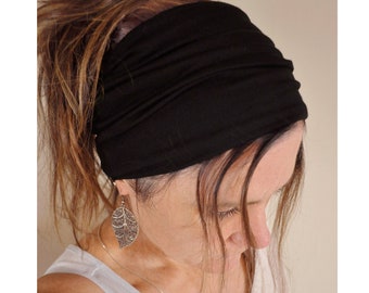 Wide Stretchy Headband 17 Colours * Supersoft Jersey Stretch Headband * Extra Wide Headband * Hippie Hairband * Hair Accessories * Yoga