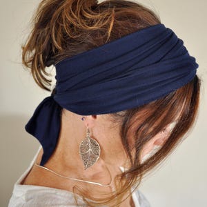 Extra Long, Super Soft, Stretchy Headscarf * Soft Jersey Self Tie Headscarf * Gentle Stretch Multiway Headscarf