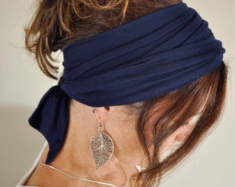 Extra Long, Super Soft, Stretchy Headscarf * Soft Jersey Self Tie Headscarf * Gentle Stretch Multiway Headscarf