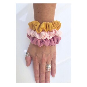 Soft Jersey Hair Scrunchies - Handmade Everyday Hair Accessory