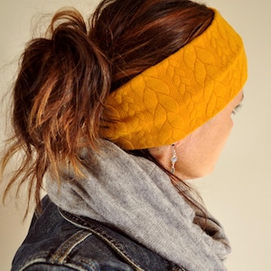 Twist Cable Knit Headband - Soft Jersey Ear Warmer