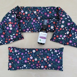 Gift for mom + Neck shoulder microwave heating pad + Relaxation gift for mom + Birthday gift + Mother's Day + Christmas + Send a hug