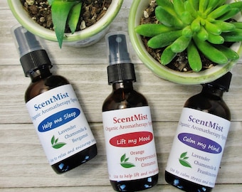 Aromatherapy for sleep relaxation + Spritzer for neck wrap eye pillow + Organic aromatherapy + Room spray + Body spray + Linen spray