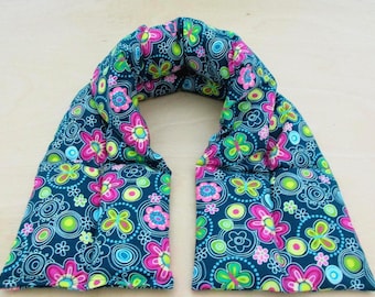 Long Heating Pad + Microwave Neck Wrap + Get Well Gift + Fell Better + Cancer Patient Gift + New Mom Relaxation Gift + Pregnant Mama Gift
