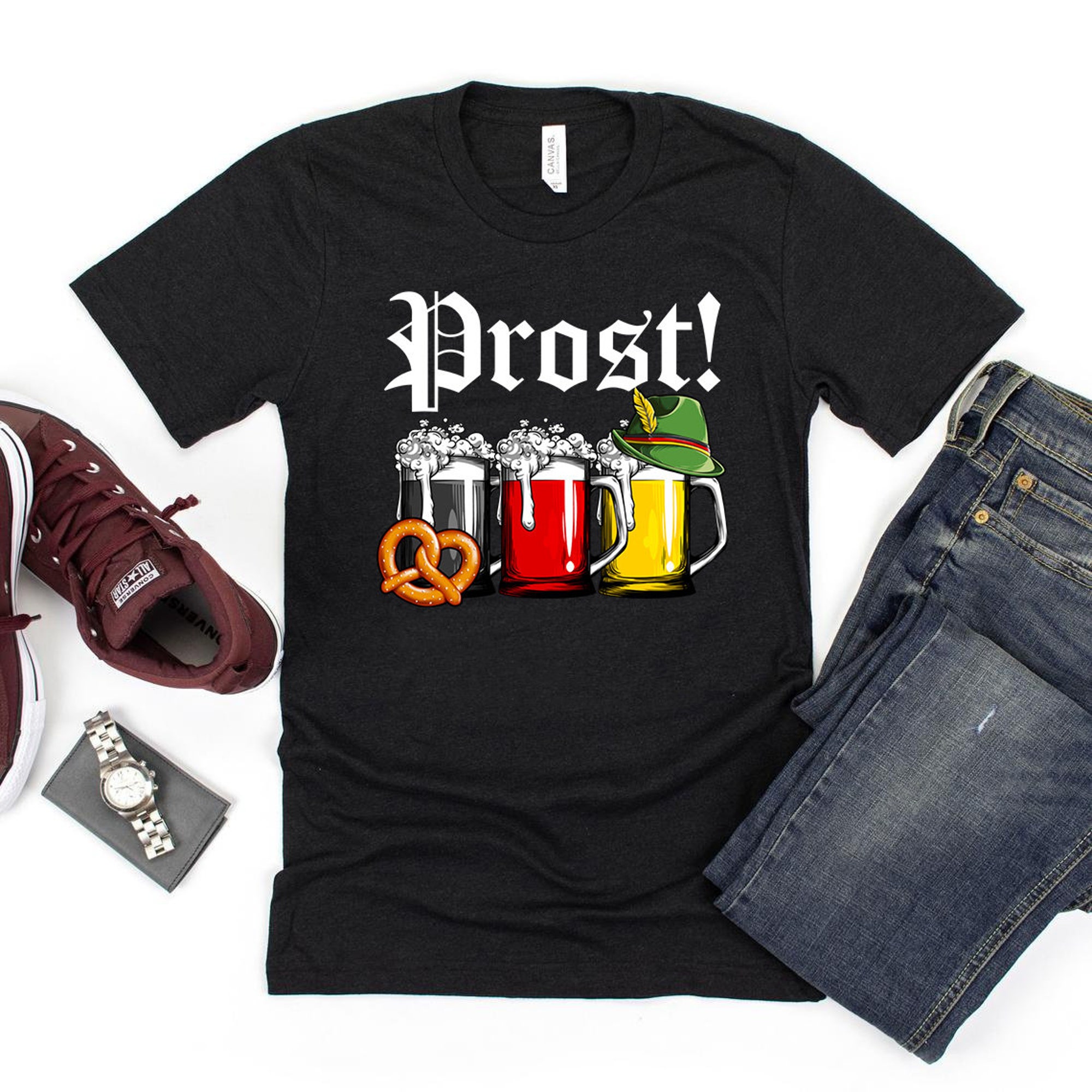 Discover Prost Shirt, German Flag Beer Shirt, Funny Oktoberfest Shirt For Men Women, Oktoberfest T-Shirt, Funny Drinking Shirt