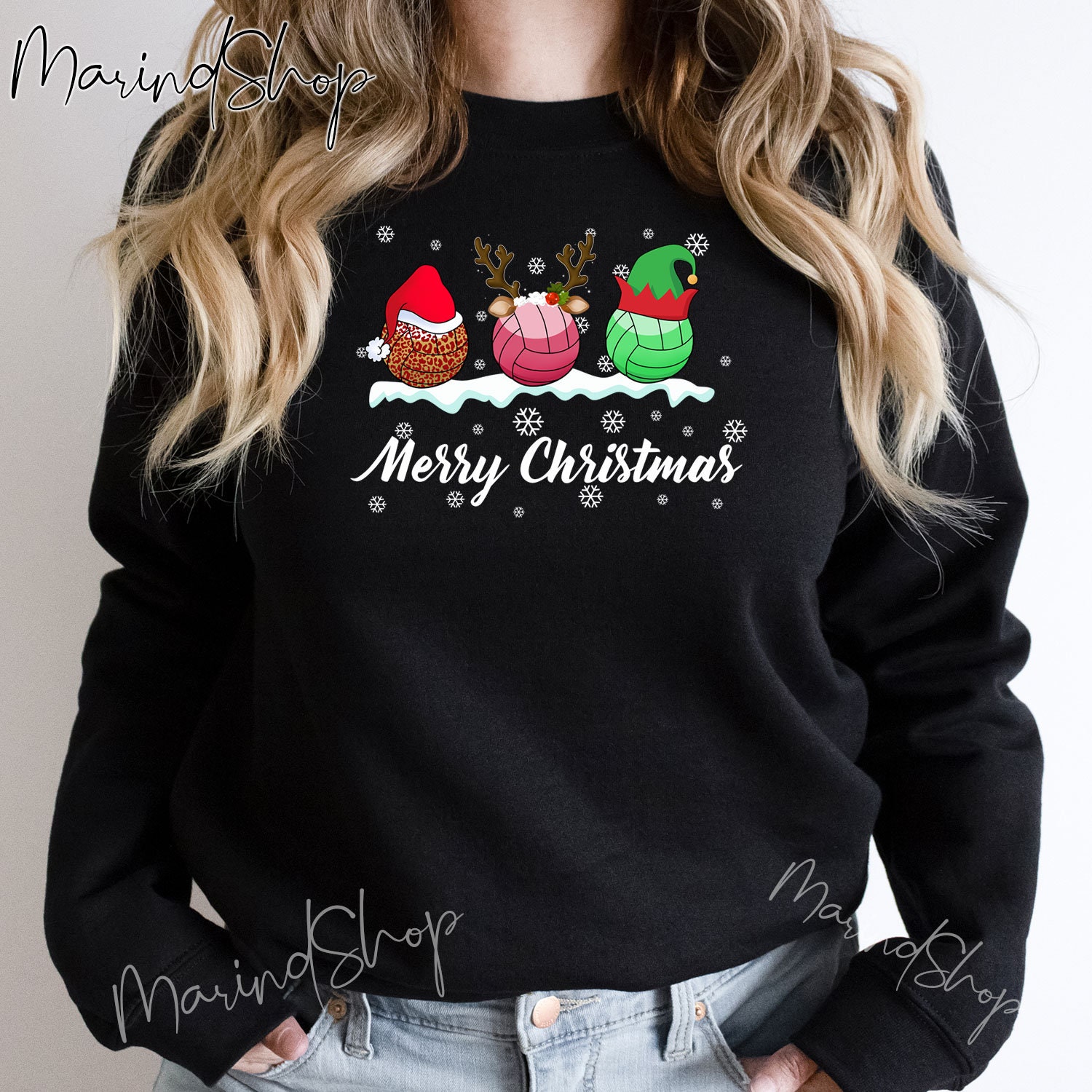 Discover Volleyball Christmas , Volleyball Lover Sweatshirt