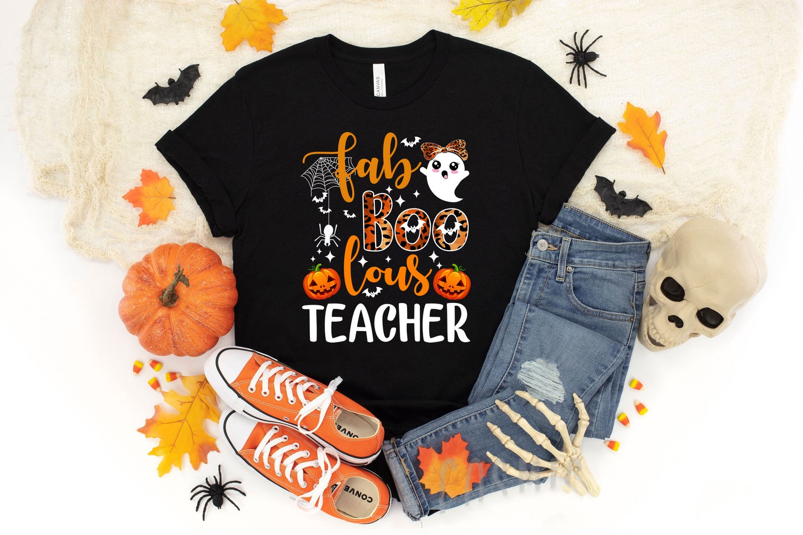 Teacher Halloween Shirt Funny Teacher Shirt Teacher Tshirt Etsy UK