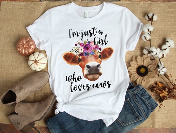 This Girl Standard Unisex T-shirt ~ Loves Her Cows 