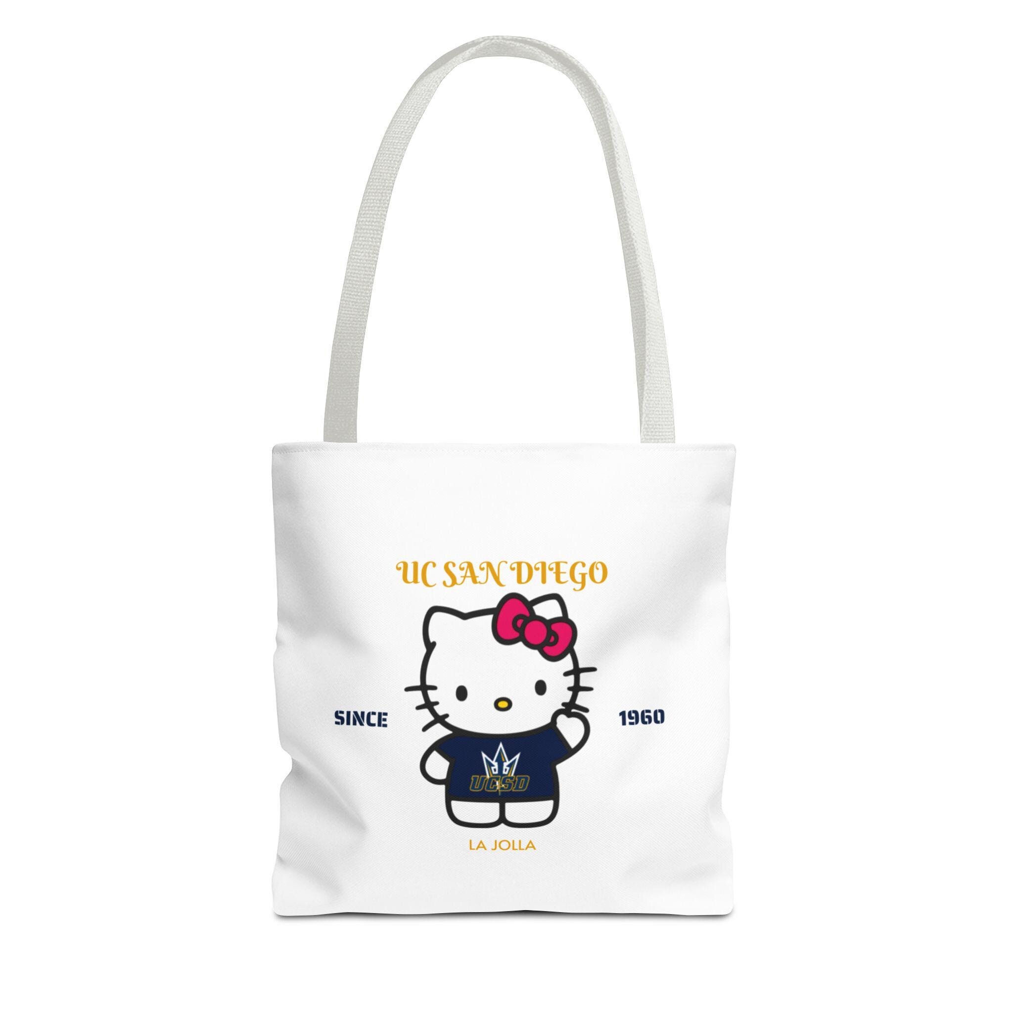UCSD Hello Kitty Tote Bag, Canvas Shopping Bag, Cute Sanrio 