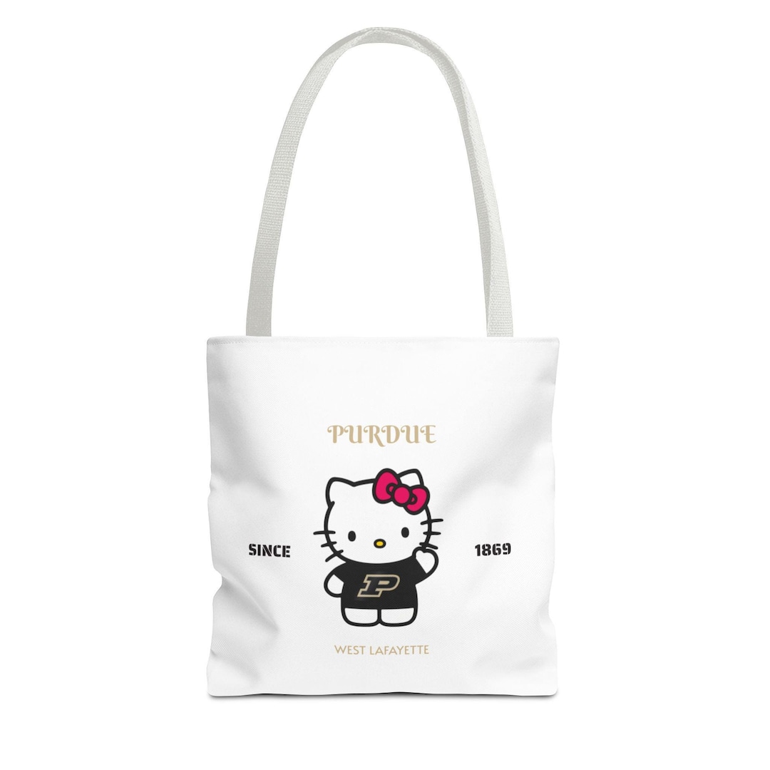 Purdue Hello Kitty Tote Bag, Purdue College Merchandise Gift ...