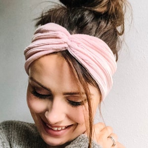 CORD Haarband , warmes Stirnband , soft  Headband , stretch Bandana , breites Knotenhaarband , Turban für Damen, Mädchen und Baby