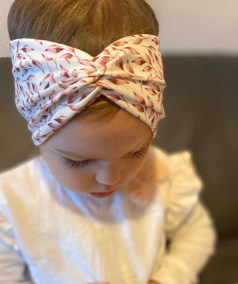 Haarband, Stirnband breit, Headband stretch, Bandana, Sporthaarband, Twisthaarband für Baby, Mädchen, Damen zdjęcie 2