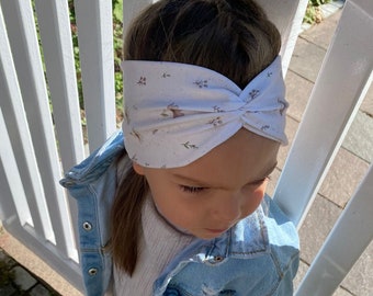 Haarband, Stirnband breit, Headband stretch, Bandana, Sporthaarband, Twisthaarband für Baby, Mädchen, Damen