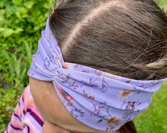 Haarband, Stirnband breit, Headband stretch, Bandana, Sporthaarband, Twisthaarband für Baby, Mädchen, Damen