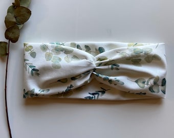 Eucalyptus hairband in white