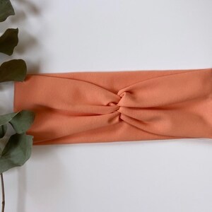 Hairband Apricot, headband, headband, bandeau, wide knot hairband, turban hairband for women, girls and baby in twist