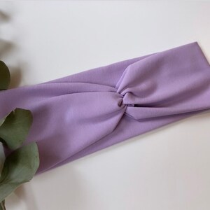 Jersey hairband in lilac image 3