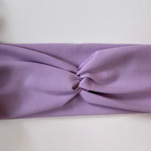 Jersey hairband in lilac image 4