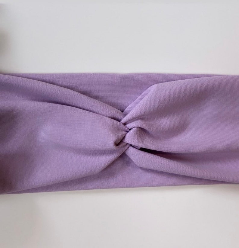 Jersey hairband in lilac image 4