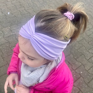 Jersey hairband in lilac image 1