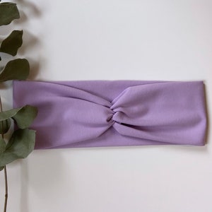 Jersey hairband in lilac image 2