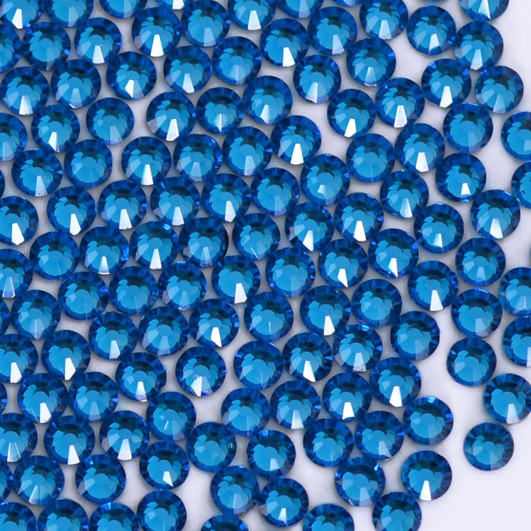 Small Blue Rhinestones US Seller ;capri Blue/flat Back Rhinestones /flatback Rhinestone ...